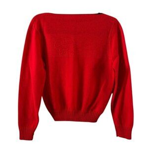 Vintage Lacoste Haymaker Boat Neck Sweater Orlon Acrylic Sz 36